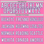 Personalized Pink White-Royal Mesh Authentic Football Jersey Team Custom Name and Number