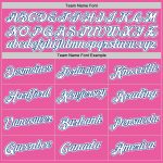 Personalized Pink White-Royal Performance T-Shirt Team Custom Name and Number