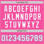 Personalized Pink White-Royal Two-Button Unisex Softball Jersey Team Custom Name and Number