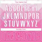 Personalized Pink White Sublimation Soccer Uniform Jersey Team Custom Name and Number