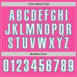Personalized Pink White-Teal Authentic Baseball Jersey