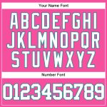 Personalized Pink White-Teal Authentic Baseball Jersey Team Custom Name and Number