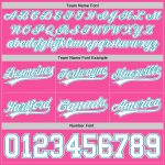 Personalized Pink White-Teal Authentic Basketball Shorts Team Custom Name and Number