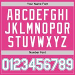Personalized Pink White-Teal Authentic Throwback Baseball Jersey Team Custom Name and Number