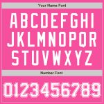 Personalized Pink White Two-Button Unisex Softball Jersey