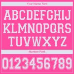 Personalized Pink White V-Neck Basketball Jersey Team Custom Name and Number