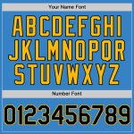 Personalized Powder Blue Black-Gold Authentic Sleeveless Baseball Jersey Team Custom Name and Number