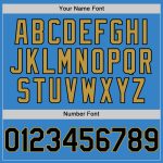 Personalized Powder Blue Black-Old Gold Authentic Sleeveless Baseball Jersey Team Custom Name and Number