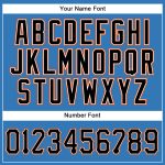 Personalized Powder Blue Black-Orange Authentic Sleeveless Baseball Jersey Team Custom Name and Number