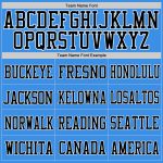 Personalized Powder Blue Black-Orange Mesh Authentic Football Jersey Team Custom Name and Number