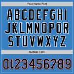Personalized Powder Blue Black-Red Authentic Baseball Jersey Team Custom Name and Number