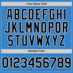 Personalized Powder Blue Black-White Authentic Sleeveless Baseball Jersey Team Custom Name and Number