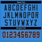 Personalized Powder Blue Black-White Mesh Split Fashion Football Jersey Team Custom Name and Number