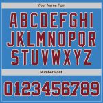 Personalized Powder Blue Crimson-City Cream Authentic Baseball Jersey Team Custom Name and Number