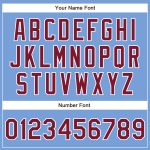 Personalized Powder Blue Crimson-White Authentic Baseball Jersey