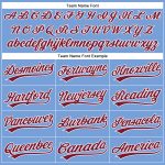 Personalized Powder Blue Crimson-White Authentic Baseball Jersey