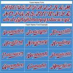Personalized Powder Blue Crimson-White Authentic Baseball Jersey Team Custom Name and Number