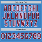 Personalized Powder Blue Crimson-White Authentic Sleeveless Baseball Jersey