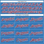 Personalized Powder Blue Crimson-White Authentic Sleeveless Baseball Jersey Team Custom Name and Number