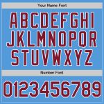 Personalized Powder Blue Crimson-White Performance Vapor Golf Polo Shirt Team Custom Name and Number