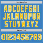 Personalized Powder Blue Gold-White Authentic Baseball Jersey