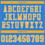 Personalized Powder Blue Gold-White Mesh Authentic Football Jersey