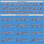 Personalized Powder Blue Gray-Navy Authentic Throwback Rib-Knit Baseball Jersey Shirt Team Custom Name and Number