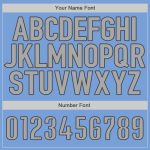 Personalized Powder Blue Gray-Steel Gray Authentic Baseball Jersey Team Custom Name and Number