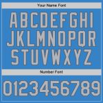 Personalized Powder Blue Gray-Steel Gray Authentic Sleeveless Baseball Jersey