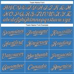 Personalized Powder Blue Gray-Steel Gray Authentic Sleeveless Baseball Jersey Team Custom Name and Number