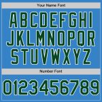 Personalized Powder Blue Green-White Authentic Sleeveless Baseball Jersey Team Custom Name and Number