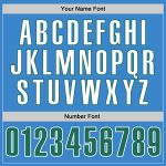 Personalized Powder Blue Kelly Green-White Authentic Baseball Jersey Team Custom Name and Number