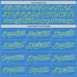 Personalized Powder Blue Kelly Green-White Authentic Baseball Jersey Team Custom Name and Number