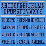 Personalized Powder Blue Navy-Aqua Mesh Authentic Football Jersey Team Custom Name and Number
