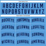 Personalized Powder Blue Navy Authentic Baseball Jersey Team Custom Name and Number
