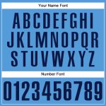 Personalized Powder Blue Navy Authentic Baseball Jersey Team Custom Name and Number