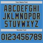 Personalized Powder Blue Navy-Gold Authentic Sleeveless Baseball Jersey Team Custom Name and Number