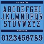 Personalized Powder Blue Navy-Gray Authentic Baseball Jersey Team Custom Name and Number