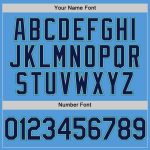 Personalized Powder Blue Navy Gray-Teal Performance Vapor Golf Polo Shirt Team Custom Name and Number