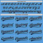 Personalized Powder Blue Navy Gray-Teal Performance Vapor Golf Polo Shirt Team Custom Name and Number