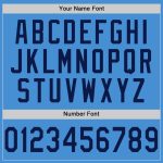 Personalized Powder Blue Navy-Red Authentic Baseball Jersey Team Custom Name and Number