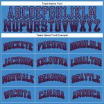 Personalized Powder Blue Navy-Red Authentic Drift Fashion Baseball Jersey Team Custom Name and Number