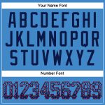 Personalized Powder Blue Navy-Red Authentic Drift Fashion Baseball Jersey Team Custom Name and Number