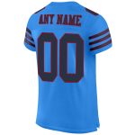 Personalized Powder Blue Navy-Red Mesh Authentic Football Jersey