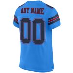 Personalized Powder Blue Navy-Red Mesh Authentic Football Jersey Team Custom Name and Number
