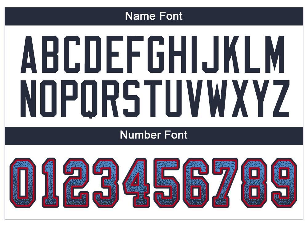 Personalized Powder Blue Navy-Red Mesh Drift Fashion Football Jersey Team Custom Name and Number Personalized Powder Blue Navy-Red Mesh Drift Fashion Football Jersey Team Custom Name and Number - Image 3