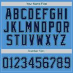 Personalized Powder Blue Navy-Teal Authentic Baseball Jersey
