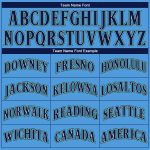Personalized Powder Blue Navy-Teal Authentic Baseball Jersey Team Custom Name and Number