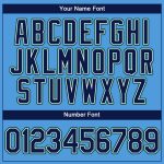 Personalized Powder Blue Navy-Teal Authentic Baseball Jersey Team Custom Name and Number