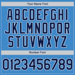 Personalized Powder Blue Navy-White Authentic Baseball Jersey